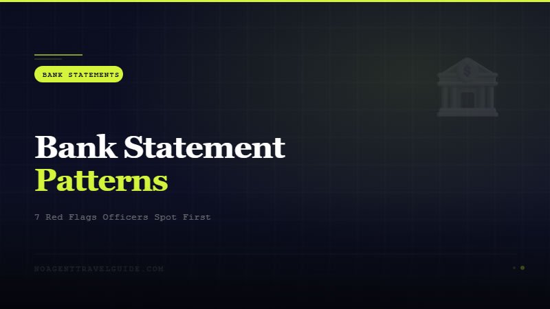 The 7 Bank Statement Patterns That Trigger Immediate Suspicion in UK Visa Applications